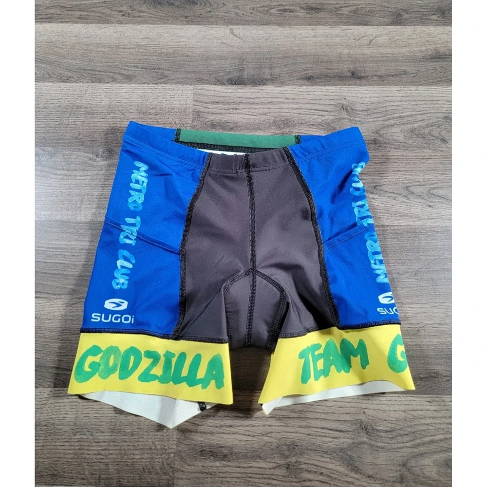 SUGOI Cycling Shorts Womens Small Stretch Inner Pad Elastic Waist Drawstring